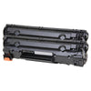 Compatible HP 36A CB436A Black Toner Cartridge - Economical Box - 2/Pack