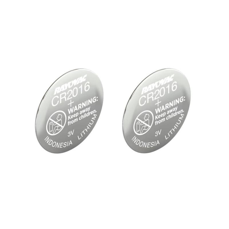 2 x Rayovac CR2016 | DL2016 | BR2016 3 Volt Lithium Battery Replacement