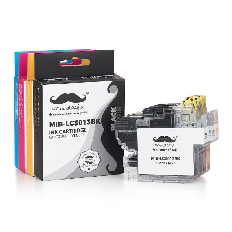 Compatible Brother LC-3013 Ink Cartridge High Yield Combo BK/C/M/Y - Moustache®