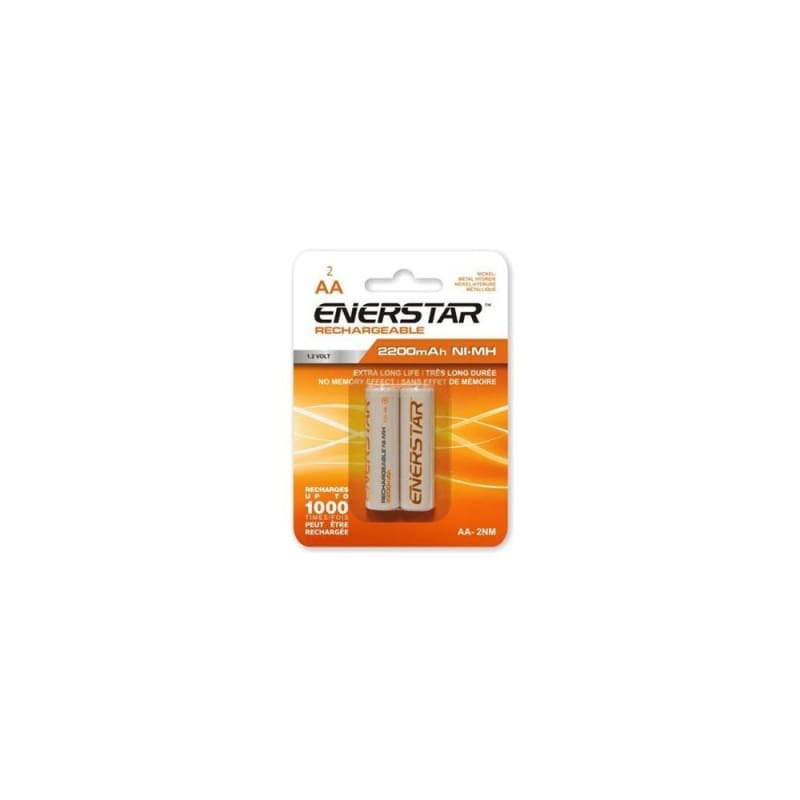 Enerstar AA Rechargeable NI-MH Batteries 2/PACK