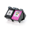 Remanufactured HP 60XL Black and Color Ink Cartridge Combo High Yield - Moustache®