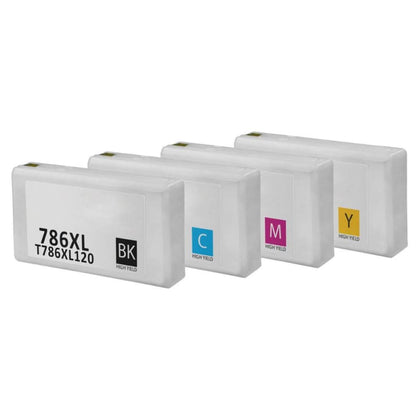 Compatible Epson 786XL Ink Cartridge Combo High Yield BK/C/M/Y
