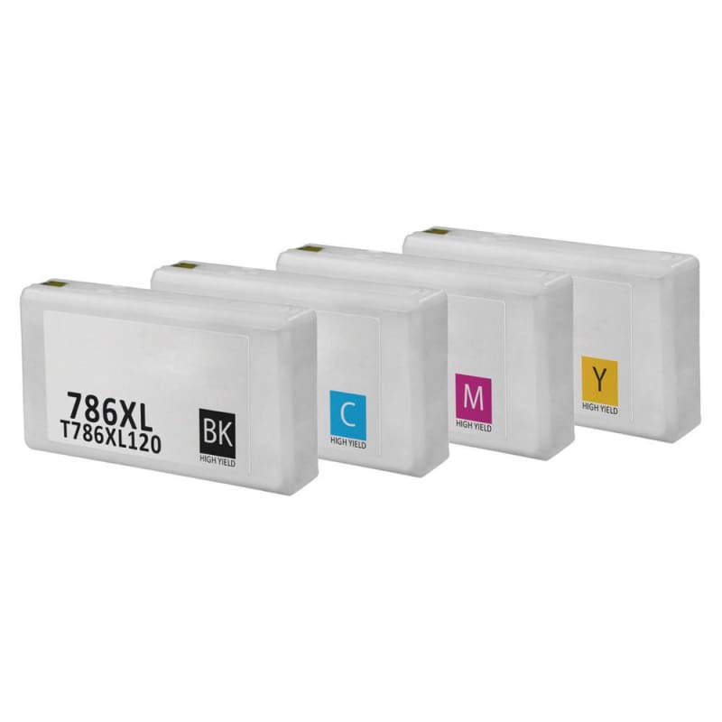 Compatible Epson 786XL Ink Cartridge Combo High Yield BK/C/M/Y