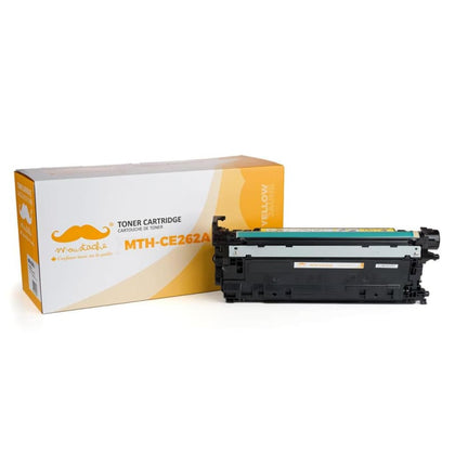 Compatible HP 648A CE262A Yellow Toner Cartridge - Moustache®