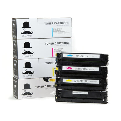 Compatible HP 131A Toner Cartridge Combo BK/C/M/Y - Moustache®