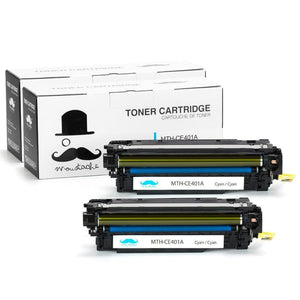Compatible HP 507A CE401A Cyan Toner Cartridge - Moustache®