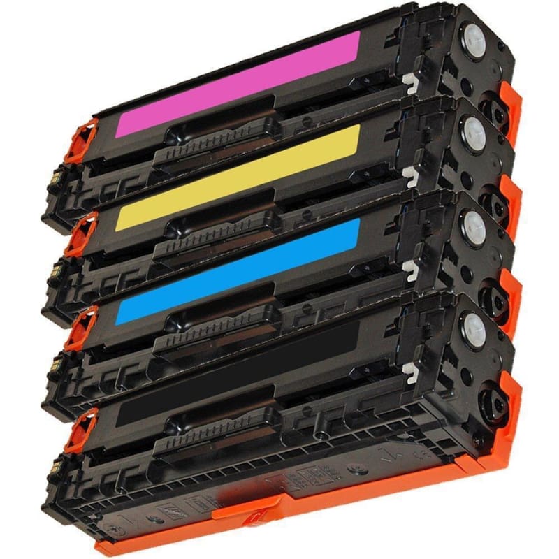 Compatible HP 128A Toner Cartridge Combo BK/C/M/Y- Economical Box