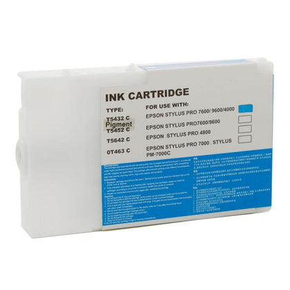 Compatible Epson T543200 Cyan Ink Cartridge Pigment