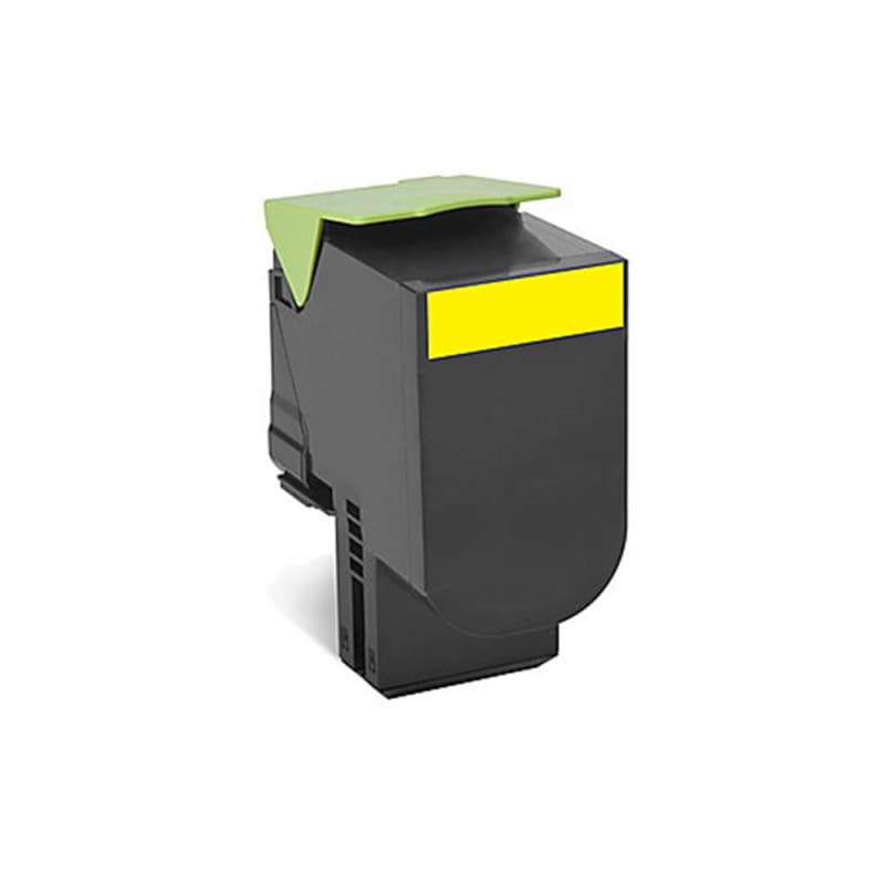 Remanufactured Lexmark 80C1SY0 Yellow Toner Cartridge