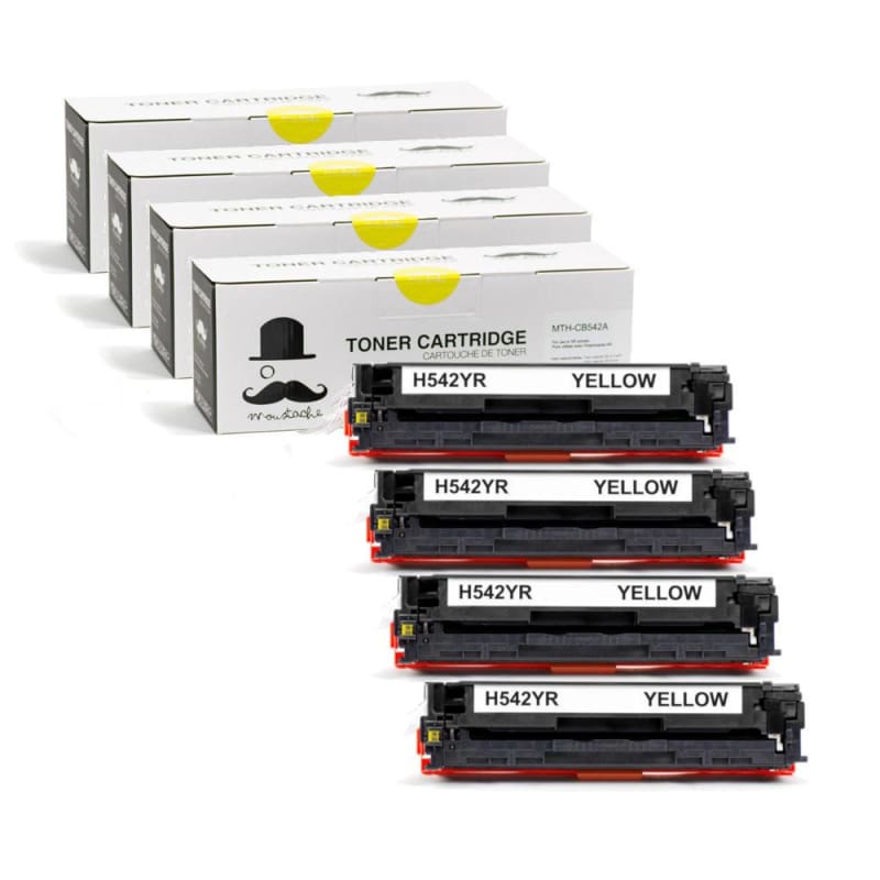 Compatible HP 125A CB542A Yellow Toner Cartridge - Moustache®