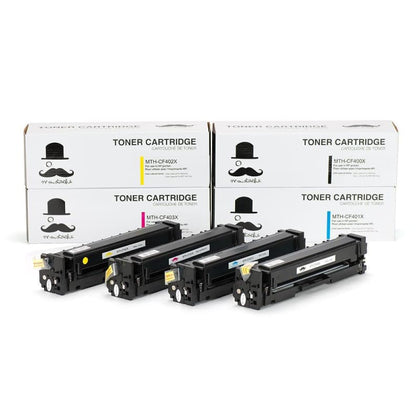 Compatible HP 201X Toner Cartridge Combo High Yield BK/C/M/Y - Moustache®