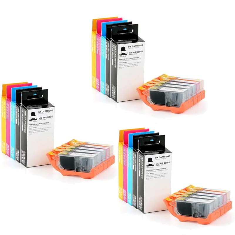 Compatible Canon PGI225 CLI226 Cartridge Combo 15 Inks - Moustache®