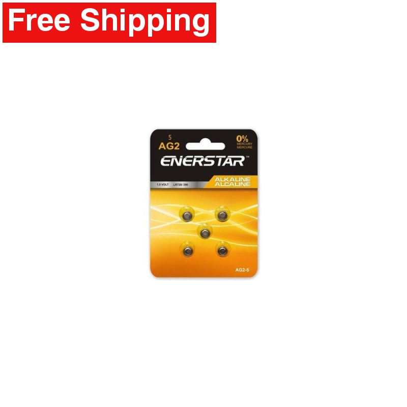 5 x AG2 | 396 | LR726 | SR59 1.5 Volt Alkaline Battery Replacement - Free Shipping