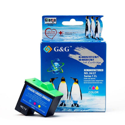 Remanufactured Lexmark 26 10N0026 Color Ink Cartridge High Yield - G&G™