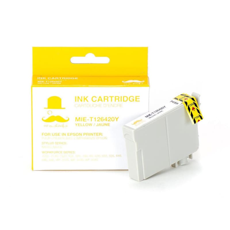 Compatible Epson T126420 T1264 Yellow Cartridge High Yield - Moustache®