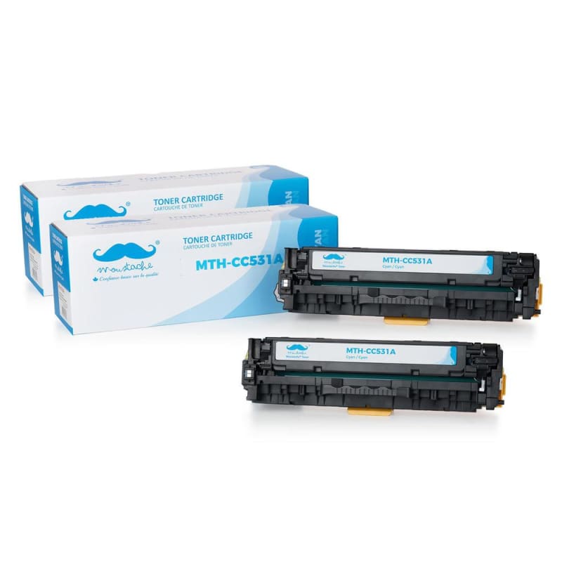 Compatible HP 304A CC531A Cyan Toner Cartridge - Moustache®