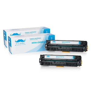 Compatible HP 304A CC531A Cyan Toner Cartridge - Moustache®