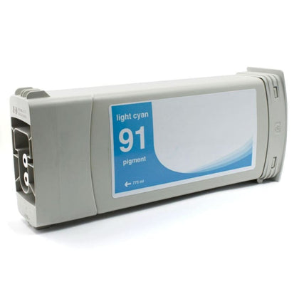 Remanufactured HP 91 C9470 Light Cyan Pigment Ink Cartridge
