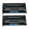 Compatible HP 26A CF226A Black Toner Cartridge 2 Pack - Economical Box