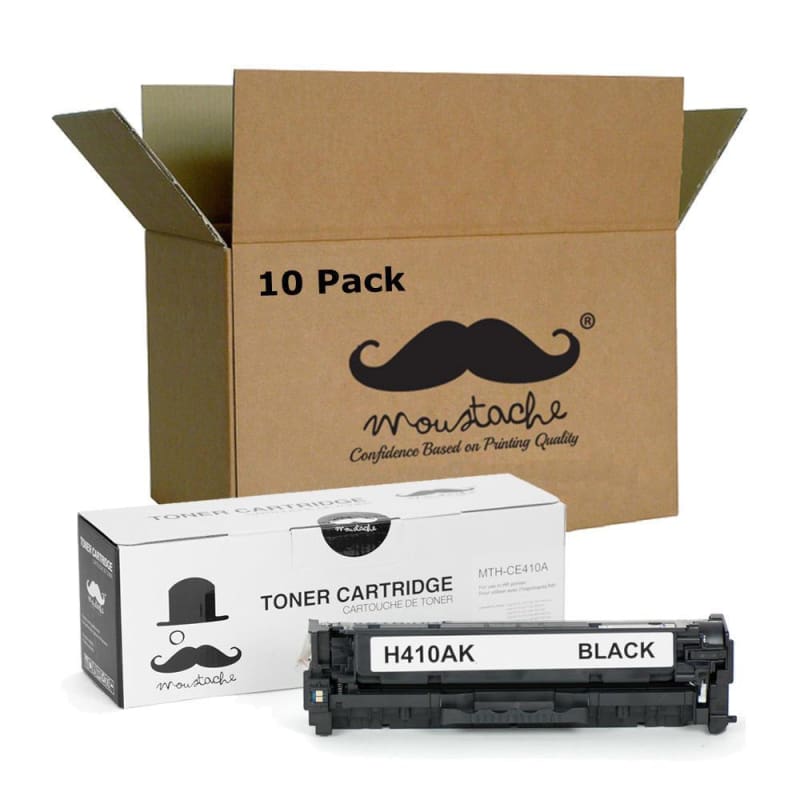 Compatible HP 305A CE410A Black Toner Cartridge - Moustache®