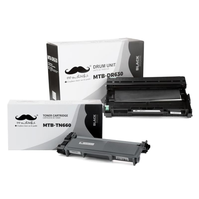 Compatible Brother TN-660 / DR-630 Toner Cartridge and Drum Combo - Moustache®