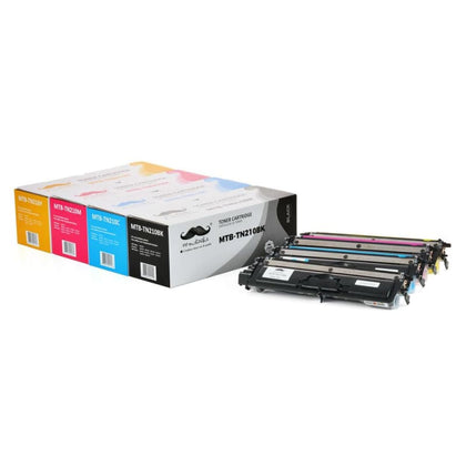 Compatible Brother TN-210 Toner Cartridge Combo BK/C/M/Y - Moustache®
