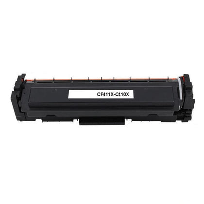Compatible HP 410X CF411X Cyan Toner Cartridge High Yield- Economical Box