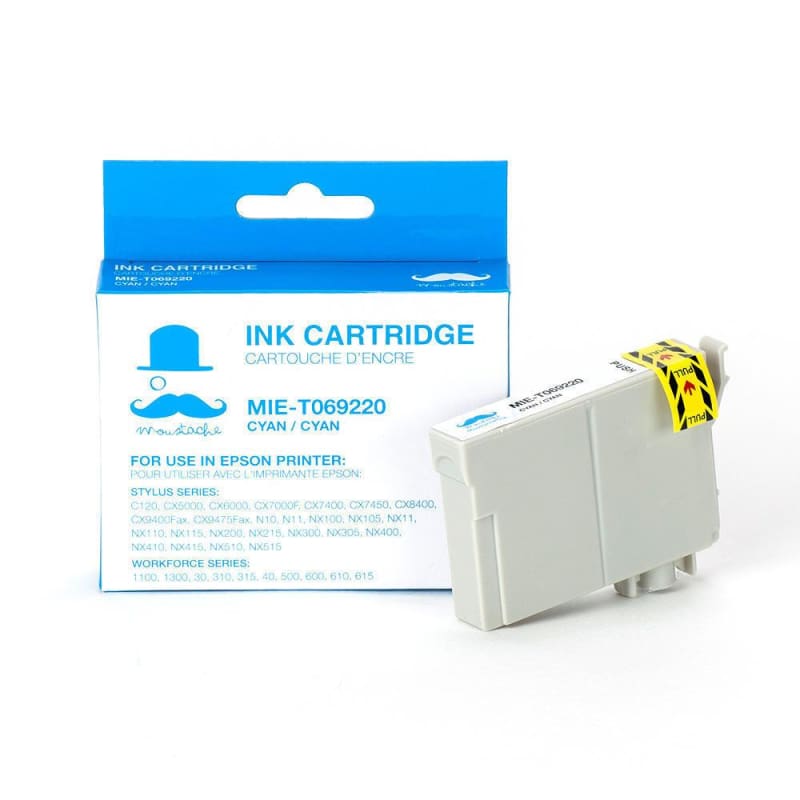 Compatible Epson T069220 Cyan Ink Cartridge - Moustache®