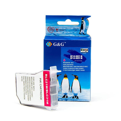 Compatible Brother LC-21M Magenta Ink Cartridge - G&G™