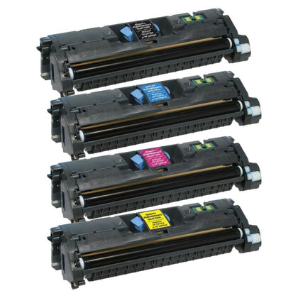 Remanufactured HP 121A C9700A C9701A C9702A C9703A Toner Cartridge Combo BK/C/M/Y