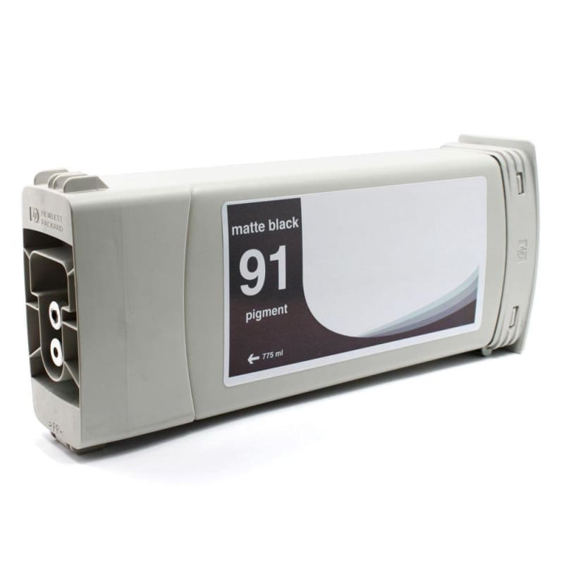 Remanufactured HP 91 C9464 Matte Black Pigment Ink Cartridge