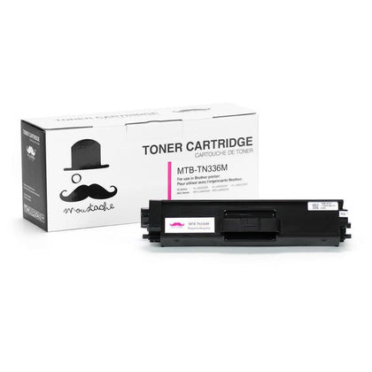 Compatible Brother TN-336M Magenta Toner Cartridge High Yield - Moustache®