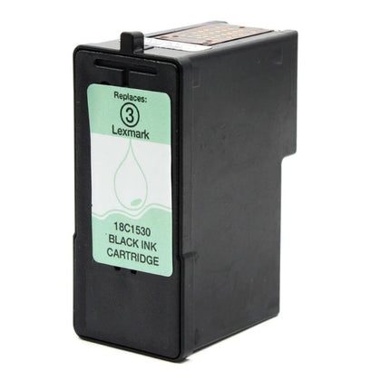 Remanufactured Lexmark 3 18C1530 Black Ink Cartridge