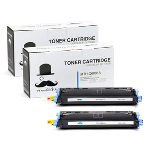 Remanufactured HP 124A Q6001A Cyan Toner Cartridge - Moustache®