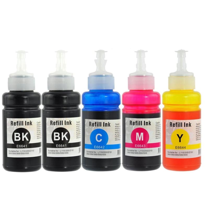 Compatible Epson T664 Ink Cartridge Combo BK/BK/C/M/Y