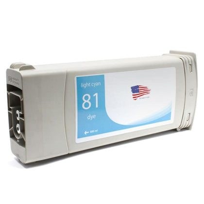 Remanufactured HP 81 C4934A Light Cyan Ink Cartridge