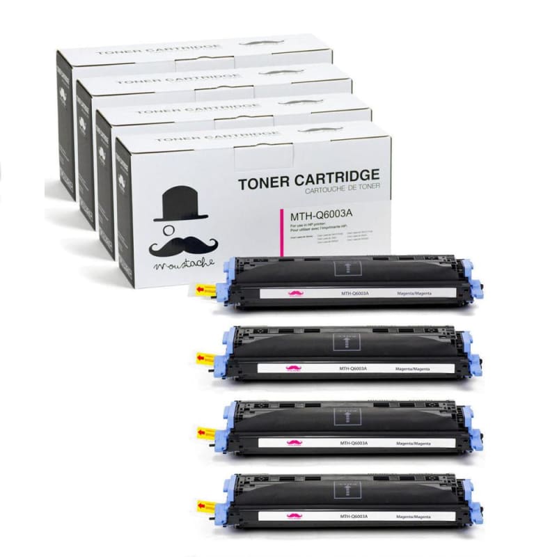 Remanufactured HP 124A Q6003A Magenta Toner Cartridge - Moustache®