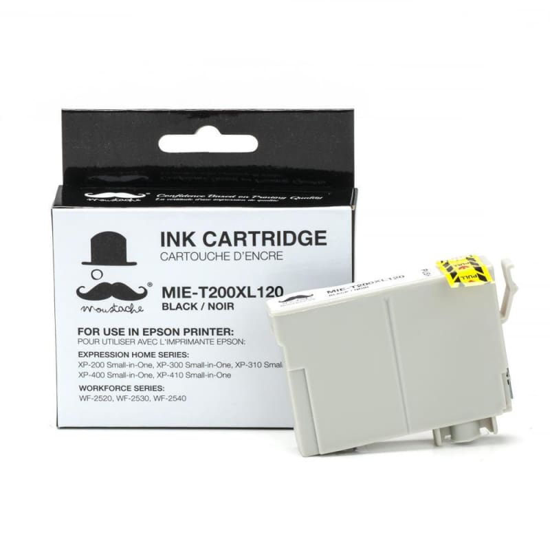 Compatible Epson 200XL T200XL120 Black Cartridge High Yield - Moustache®