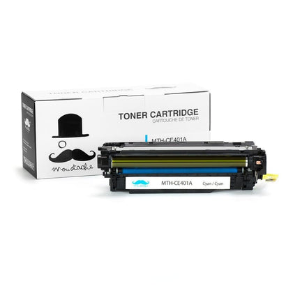Compatible HP 507A CE401A Cyan Toner Cartridge - Moustache®