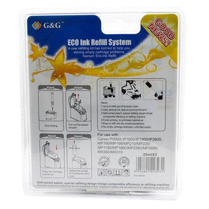 Canon PG30 PG40 PG50 Black Ink Cartridge Refill Kit - G&G™