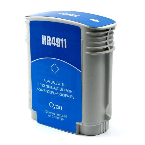 Remanufactured HP 82 C4911A Cyan Ink Cartridge High Yield