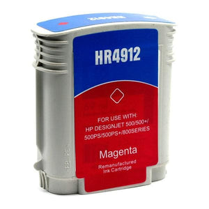 Remanufactured HP 82 C4912A Magenta Ink Cartridge High Yield