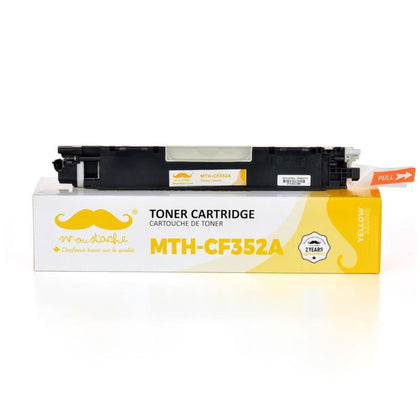 Compatible HP 130A CF352A Yellow Toner Cartridge - Moustache®