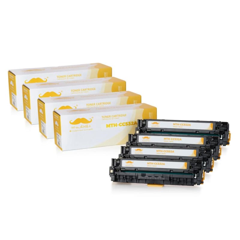 Compatible HP 304A CC532A Yellow Toner Cartridge - Moustache®