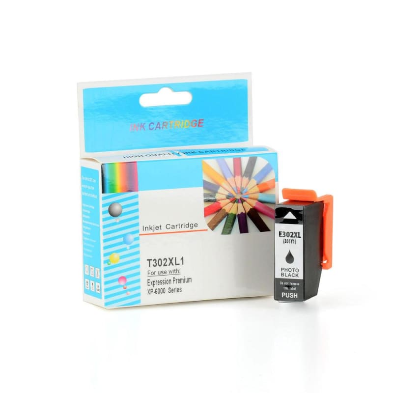Compatible Epson 302XL T302XL120 Photo Black Ink Cartridge High Yield