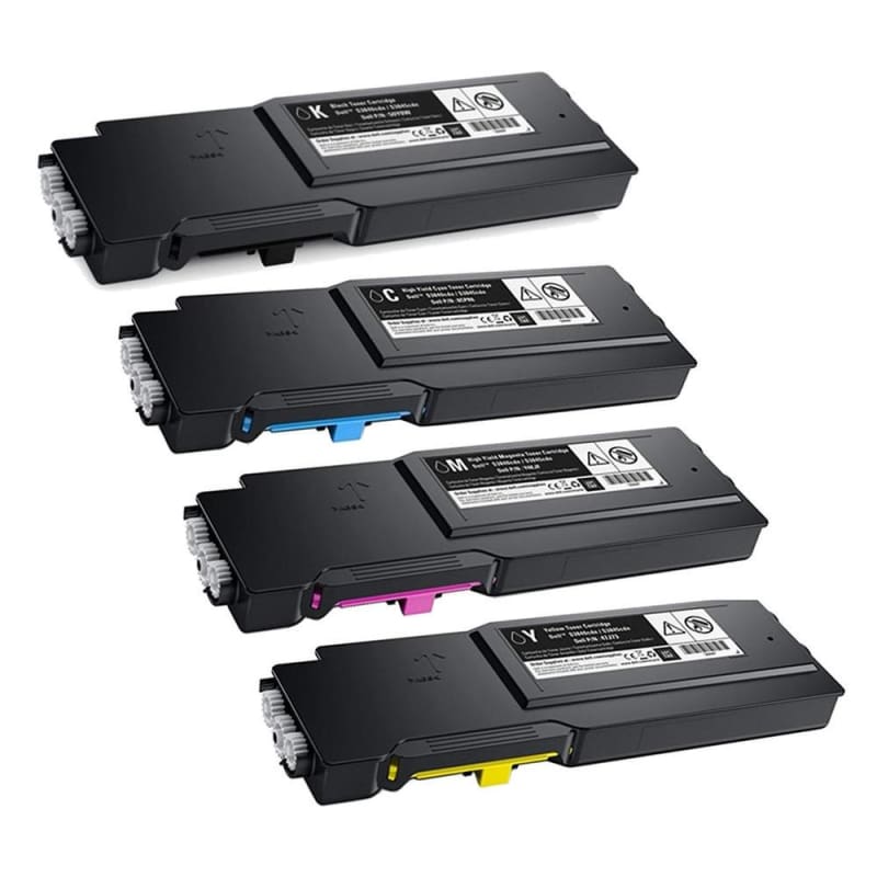 Compatible Dell 593-BCBC BCBF BCBE BCBD Toner Cartridge Combo BK C M Y