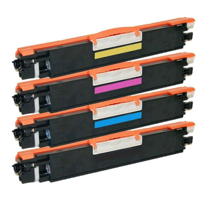 Compatible HP 126A Toner Cartridge Combo BK/C/M/Y - Economical Box