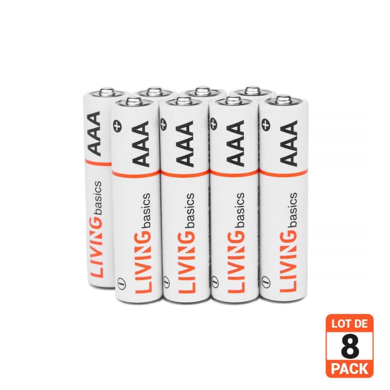 AAA 8pcs/box Alkaline Battery  paper box packing - LIVINGbasics™