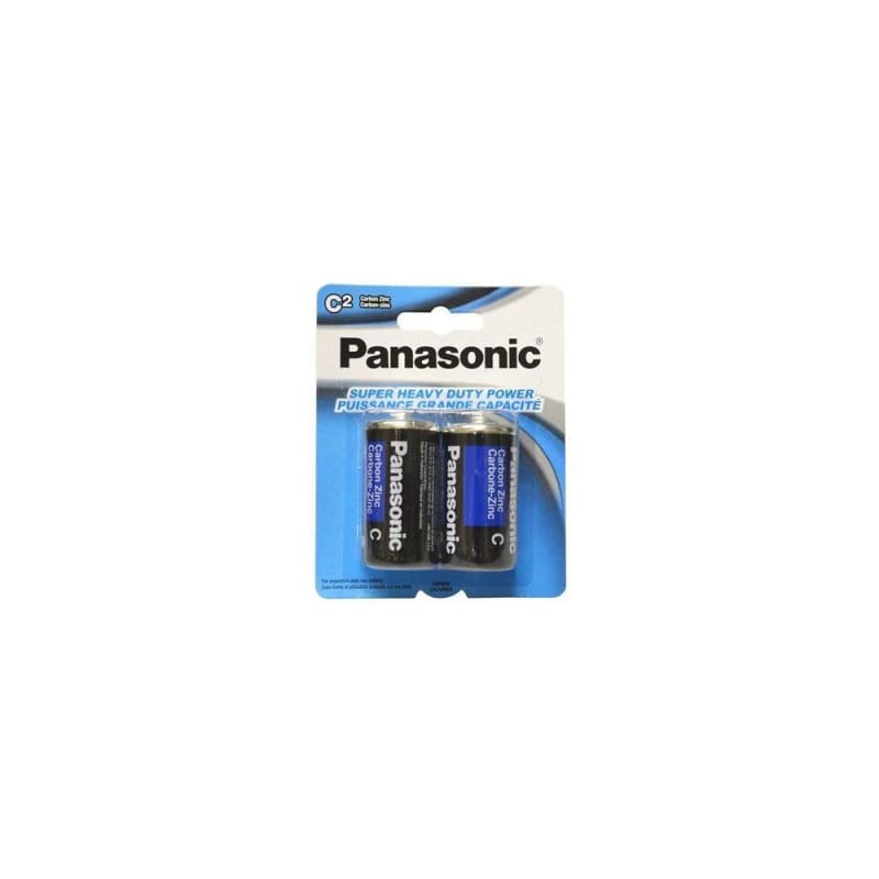 Heavy-Duty "C" Batteries - Panasonic® - 2/PACK