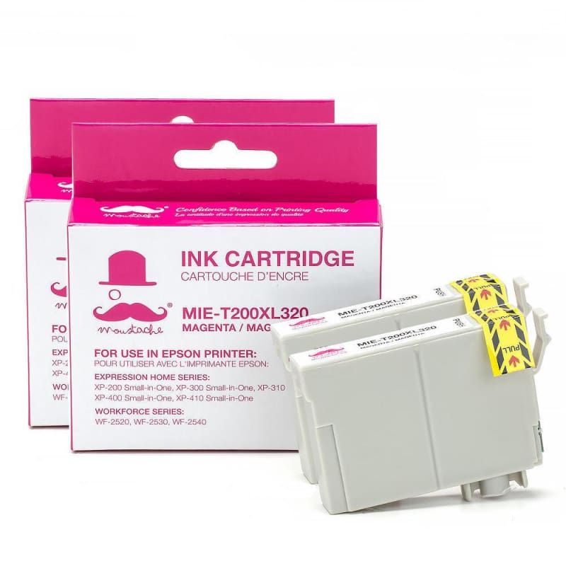 Compatible Epson 200XL T200XL320 Magenta Ink Cartridge High Yield - Moustache®